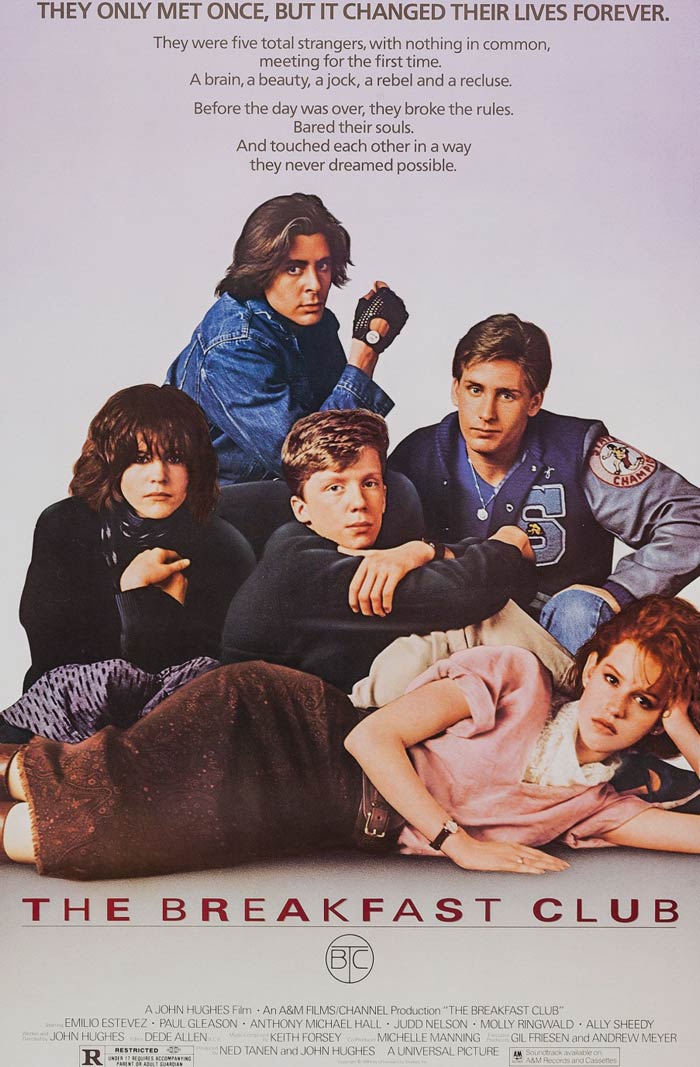 Movie poster for "The Breakfast Club"