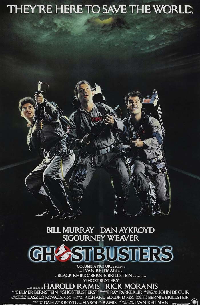 Movie poster for "Ghostbusters"