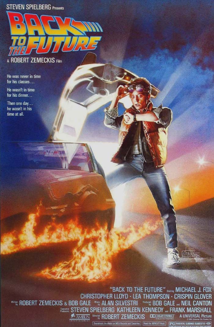 Movie poster for "Back To The Future"