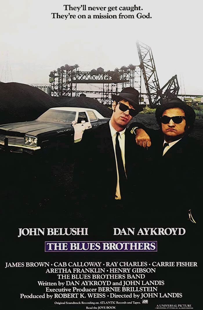 Movie poster for "The Blues Brothers"