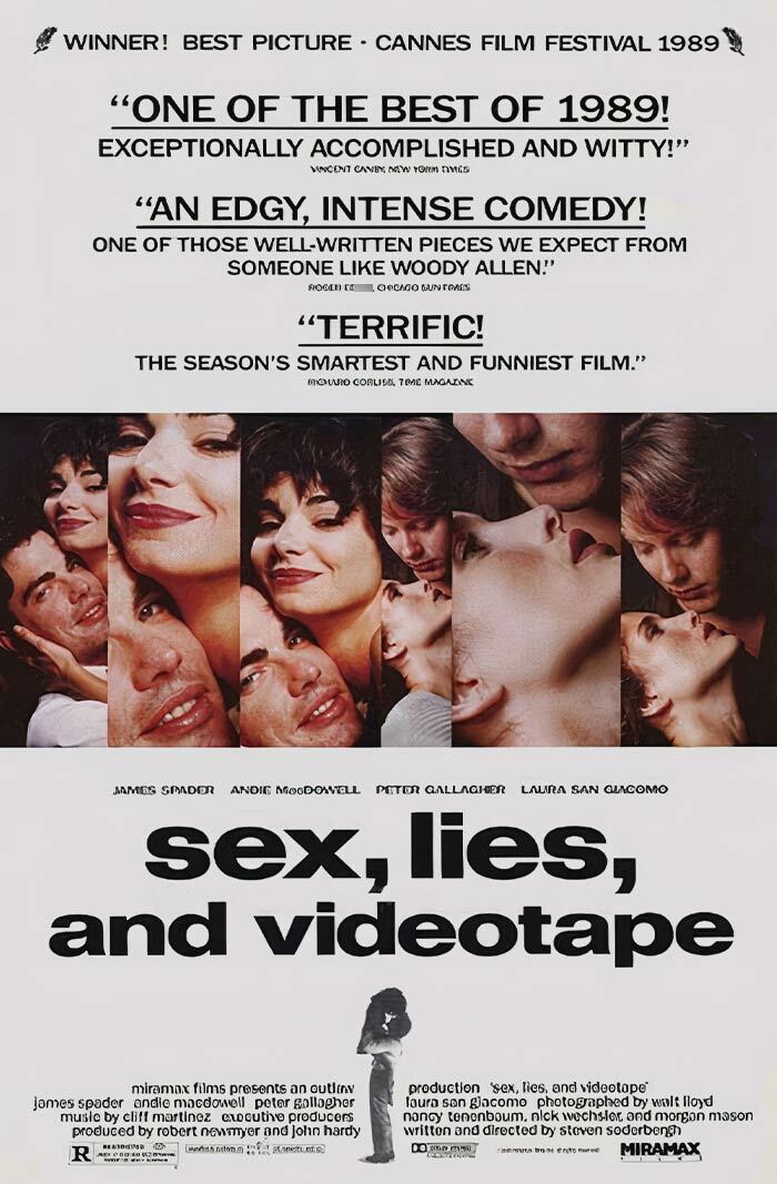 Movie poster for "S*x, Lies And Videotape"