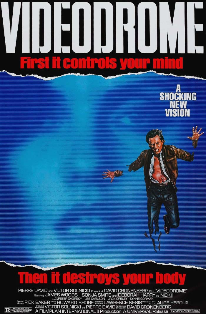 Movie poster for "Videodrome"