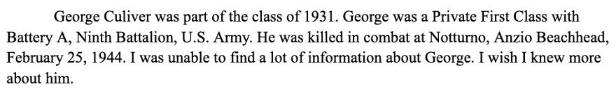 85 Heroes From My School Who Gave Their Lives In War (Pt. 1)