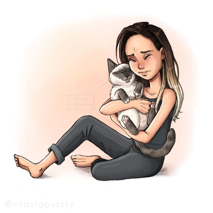 Artist Shows Everyday Life With A Cat Summarized In Adorable Comics (69 New Pics)