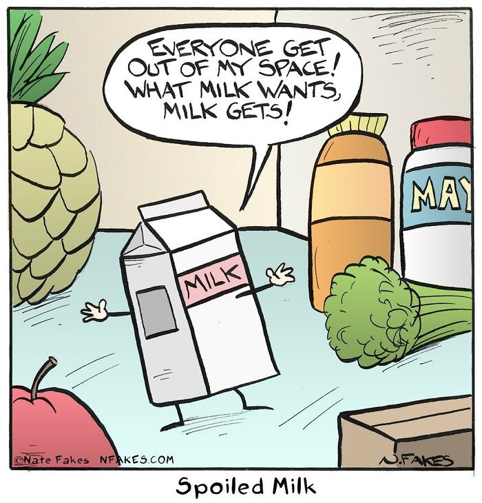 90 New Funny One-Panel Comics By Nate Fakes With A Sudden Twist