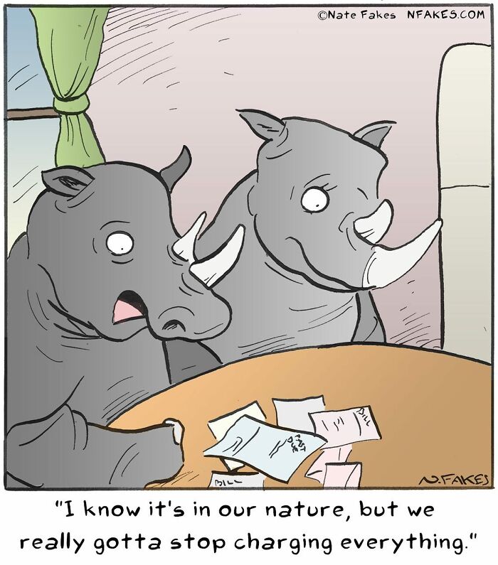 90 New Funny One-Panel Comics By Nate Fakes With A Sudden Twist