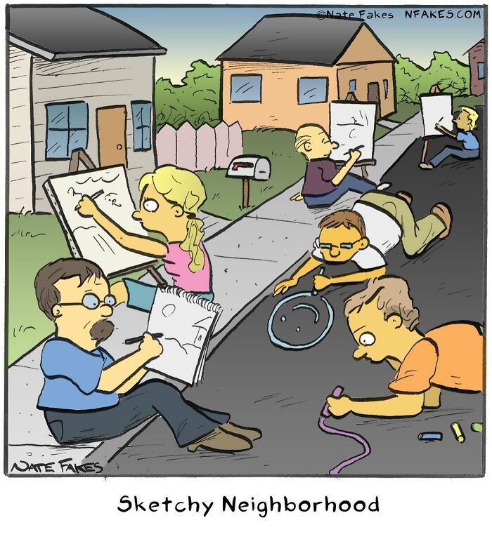 90 New Funny One-Panel Comics By Nate Fakes With A Sudden Twist