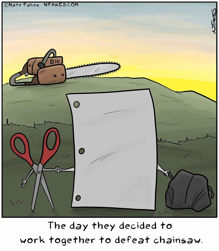 90 New Funny One-Panel Comics By Nate Fakes With A Sudden Twist