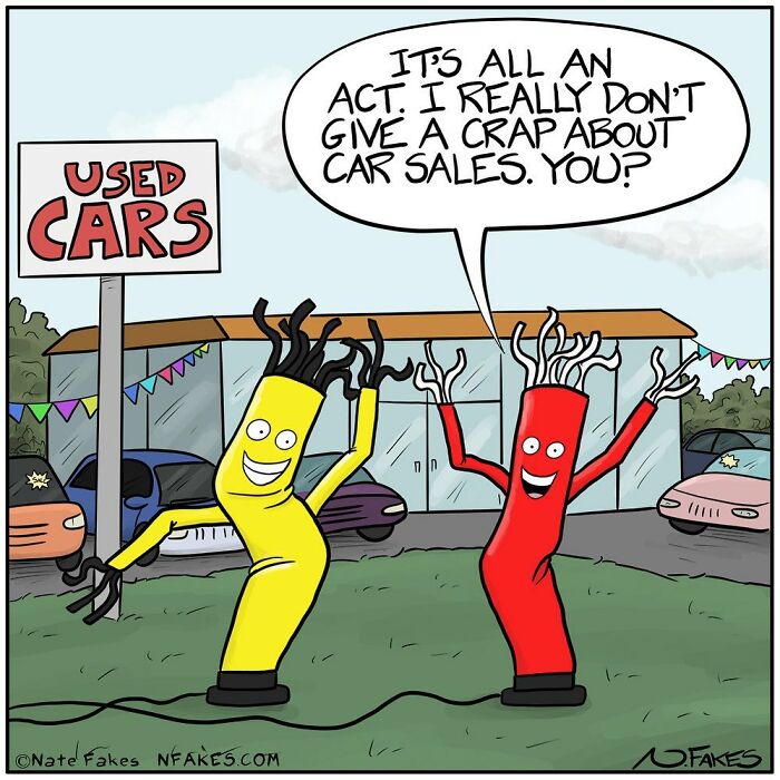 90 New Funny One-Panel Comics By Nate Fakes With A Sudden Twist