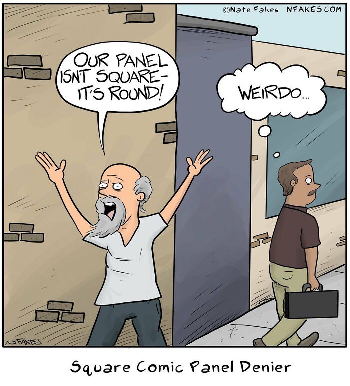 90 New Funny One-Panel Comics By Nate Fakes With A Sudden Twist