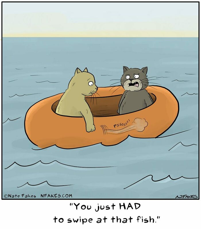 90 New Funny One-Panel Comics By Nate Fakes With A Sudden Twist