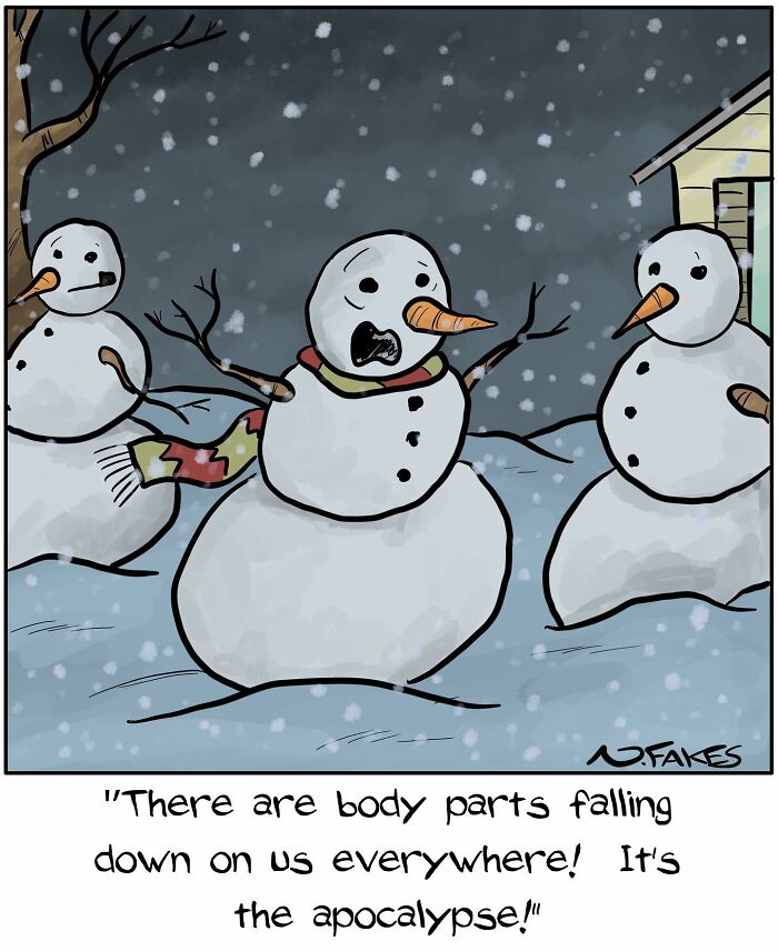 90 New Funny One-Panel Comics By Nate Fakes With A Sudden Twist