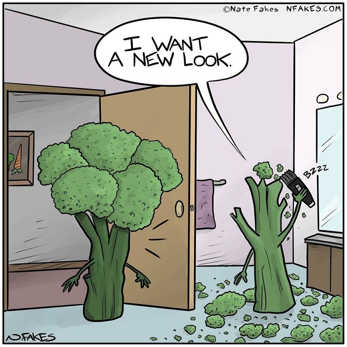 90 New Funny One-Panel Comics By Nate Fakes With A Sudden Twist