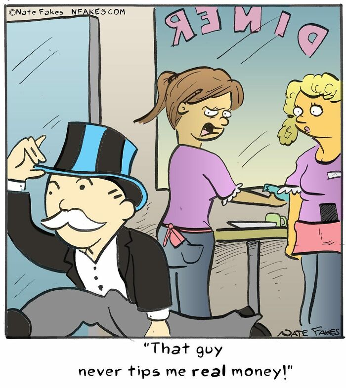 90 New Funny One-Panel Comics By Nate Fakes With A Sudden Twist