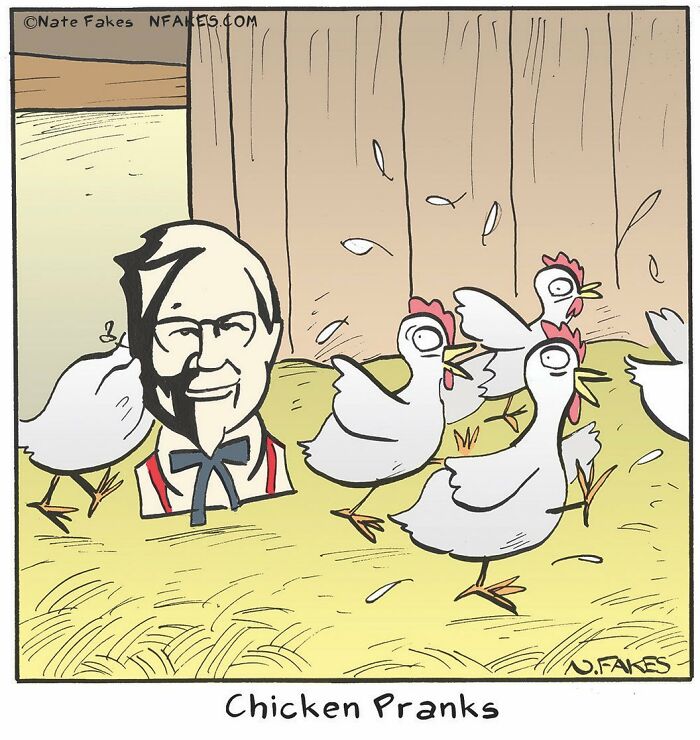 90 New Funny One-Panel Comics By Nate Fakes With A Sudden Twist