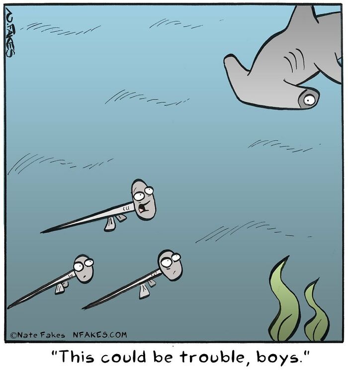 90 New Funny One-Panel Comics By Nate Fakes With A Sudden Twist