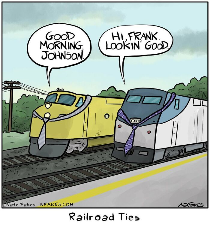 90 New Funny One-Panel Comics By Nate Fakes With A Sudden Twist