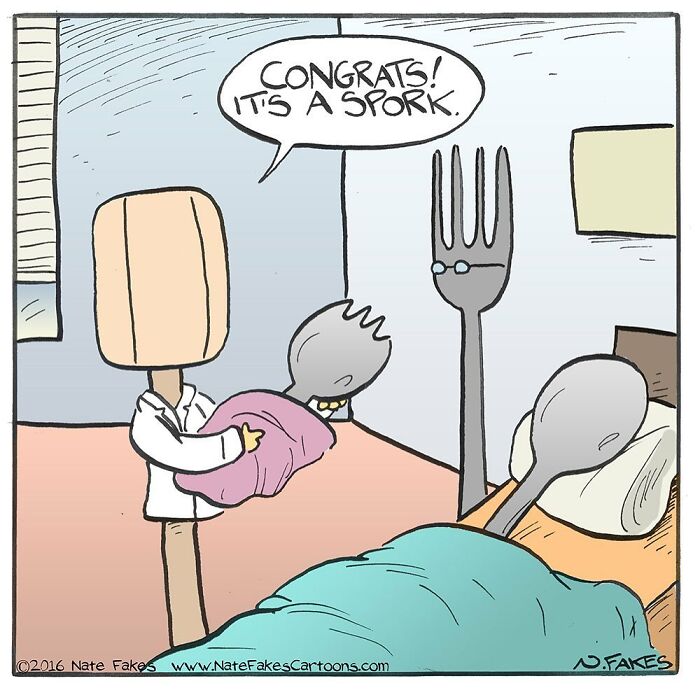 90 New Funny One-Panel Comics By Nate Fakes With A Sudden Twist