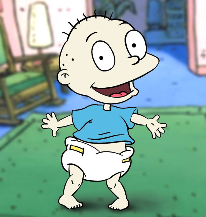 Rugrats character Tommy Pickles is happy