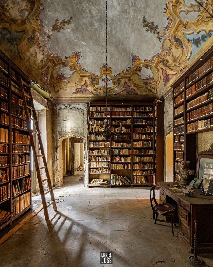 Abandoned Library Somewhere In Italy
