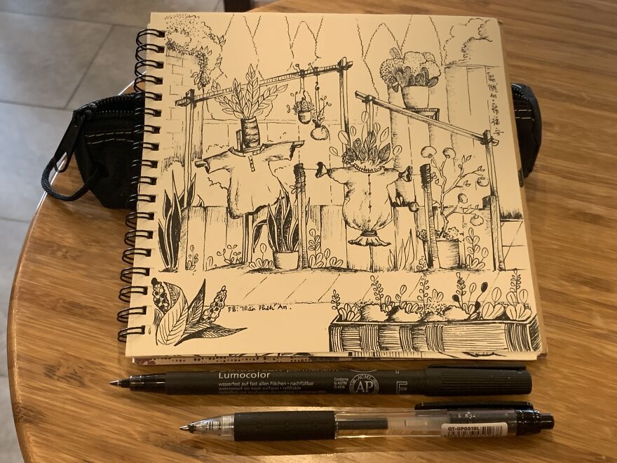 I Just Randomly Combined Things That I've Seen Somewhere In These Drawings (19 Pics)