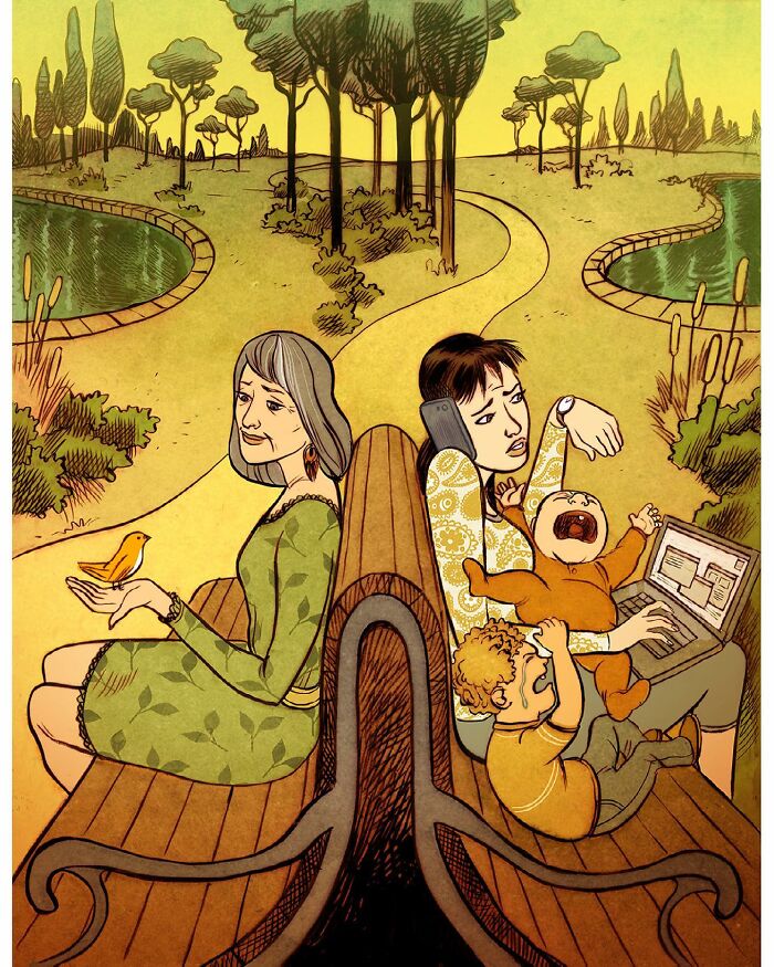 Artist Illustrated 16 Interesting And Thoughtful Illustrations Showing The Other Side Of The World