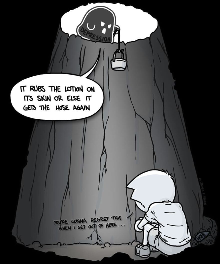 Artist Continues To Create Comics About How To Fight Depression With Humor