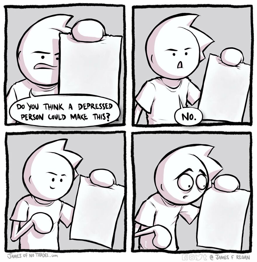 Artist Continues To Create Comics About How To Fight Depression With Humor