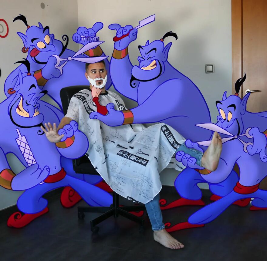 Artist Continues To Recreate Everyday Situations With Disney Characters And The Result Is Incredible (30 New Pics)