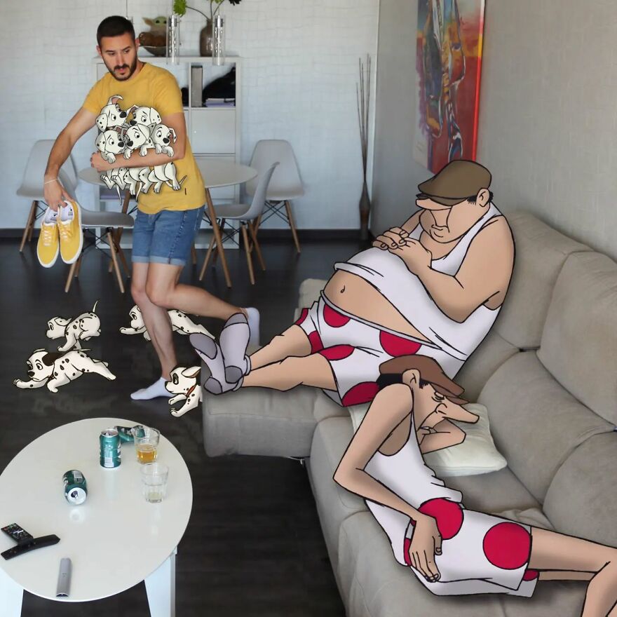 Artist Continues To Recreate Everyday Situations With Disney Characters And The Result Is Incredible (30 New Pics)