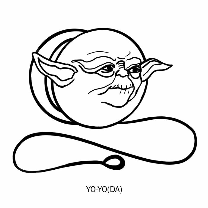 Artist Makes Fun Fusions Of Drawings Forming A Single Word