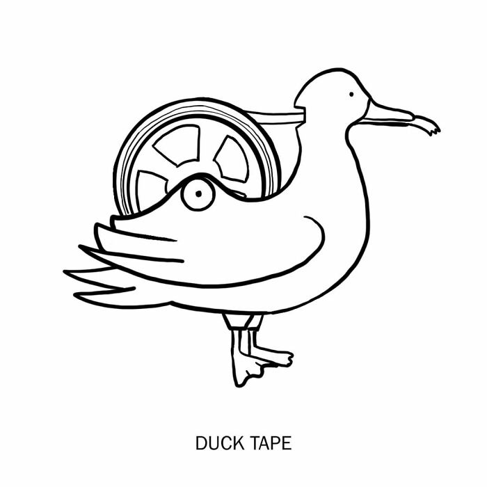 Artist Makes Fun Fusions Of Drawings Forming A Single Word