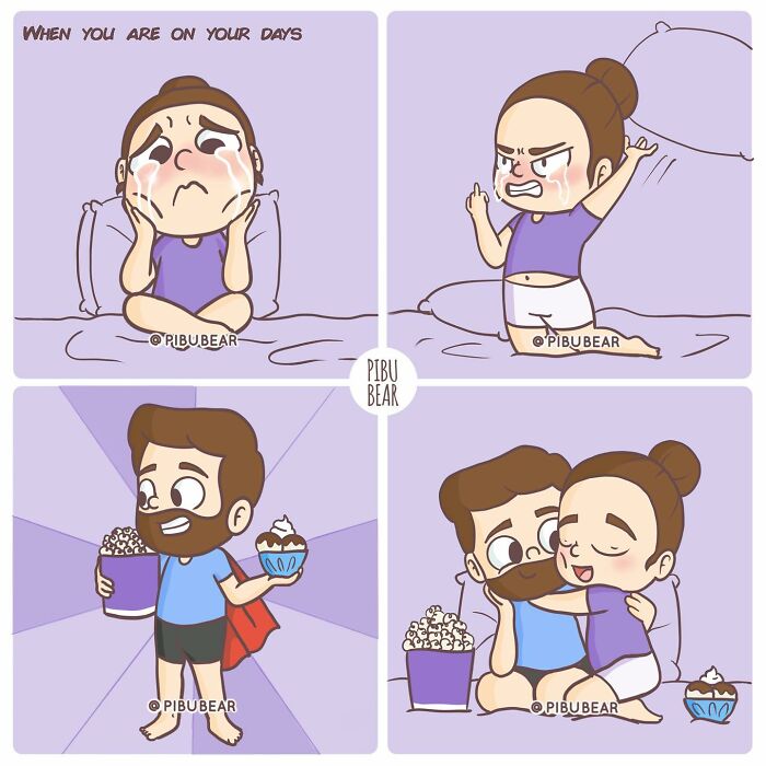 Artist Makes Illustrations Of How Life As A Couple Can Be Passionate And Also Very Fun