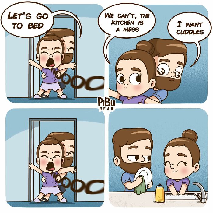 Artist Makes Illustrations Of How Life As A Couple Can Be Passionate And Also Very Fun