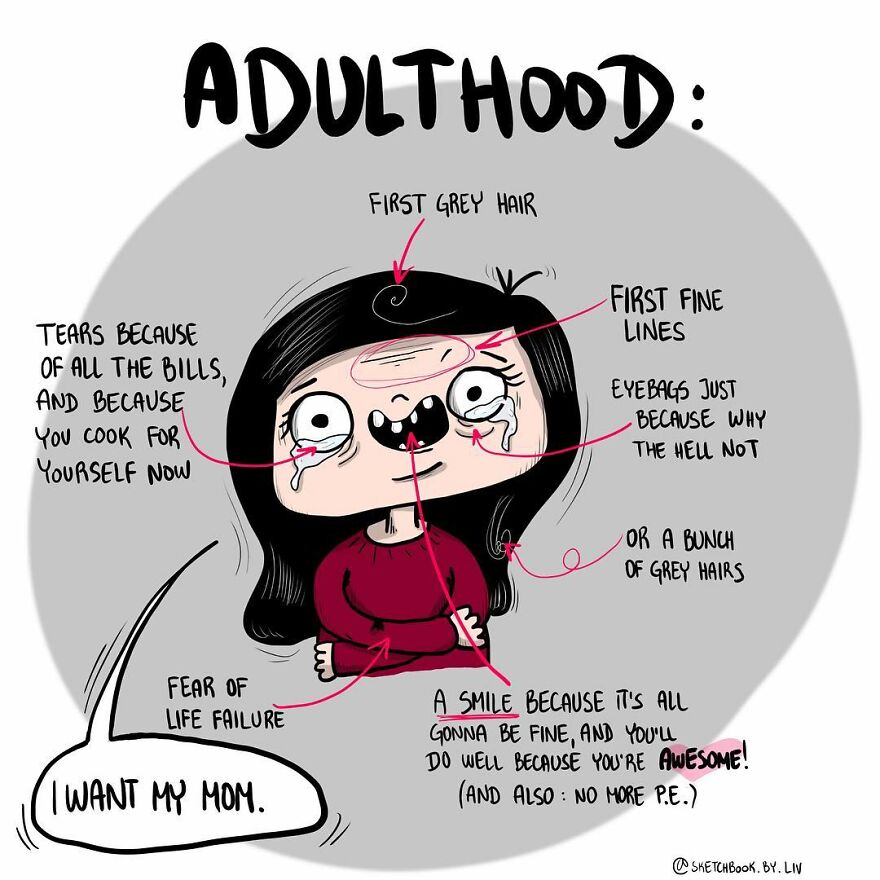 Artist's Witty Comics About Random Thoughts And Experiences