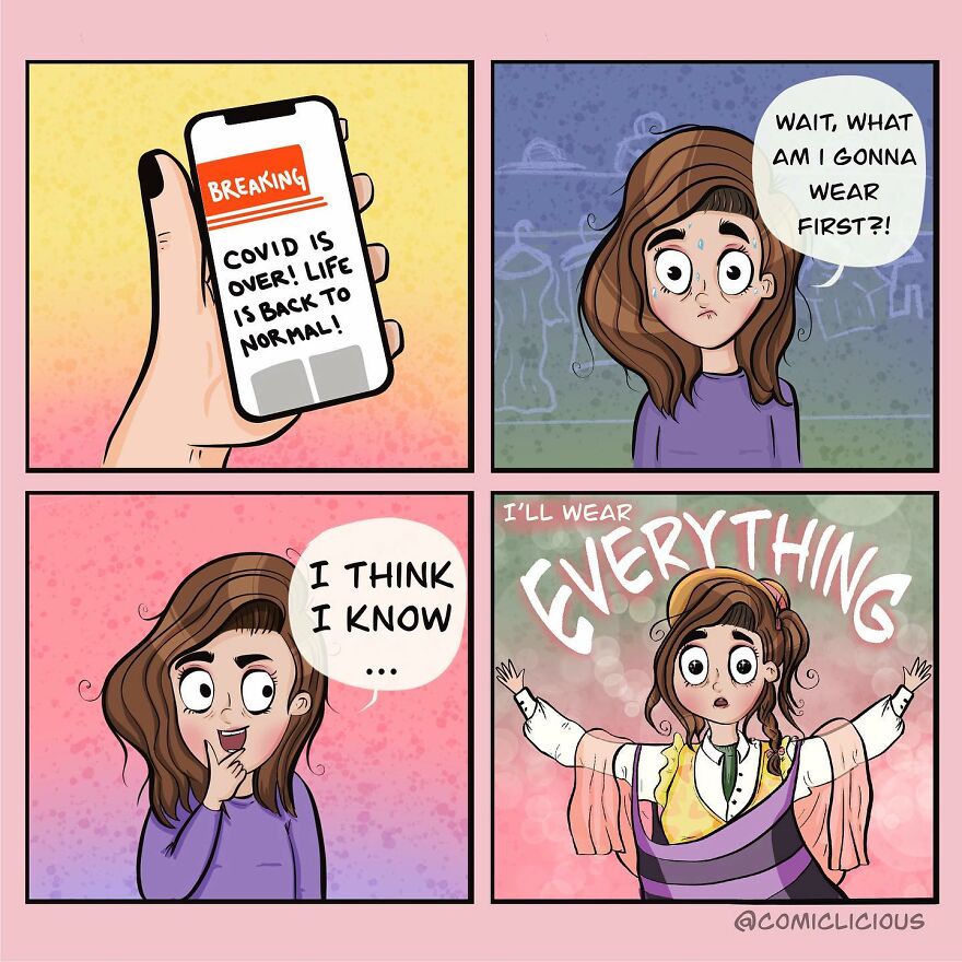 Artist's Witty Comics About Random Thoughts And Experiences