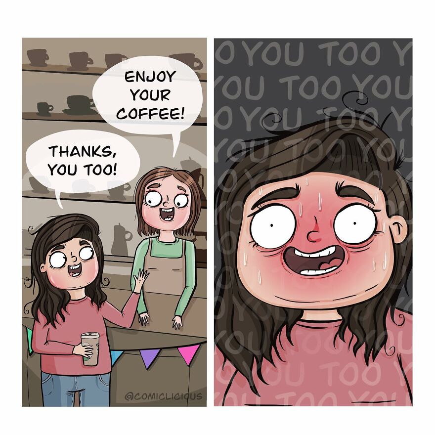 Artist's Witty Comics About Random Thoughts And Experiences