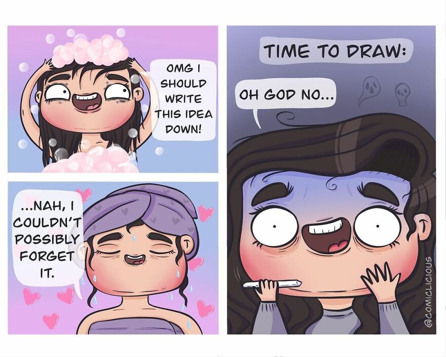 Artist's Witty Comics About Random Thoughts And Experiences