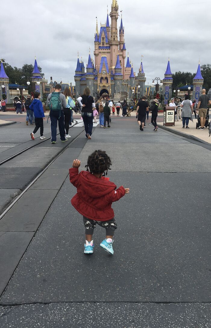 Super Preemie Walks To Cinderella’s Castle
