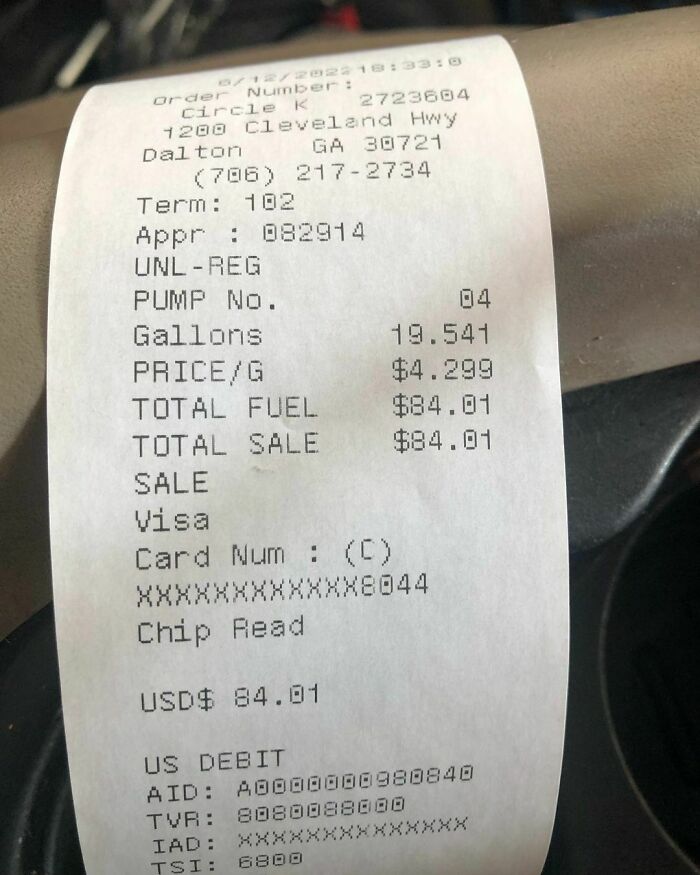 Just Topped Off My Tank, It Was 1/2 Empty