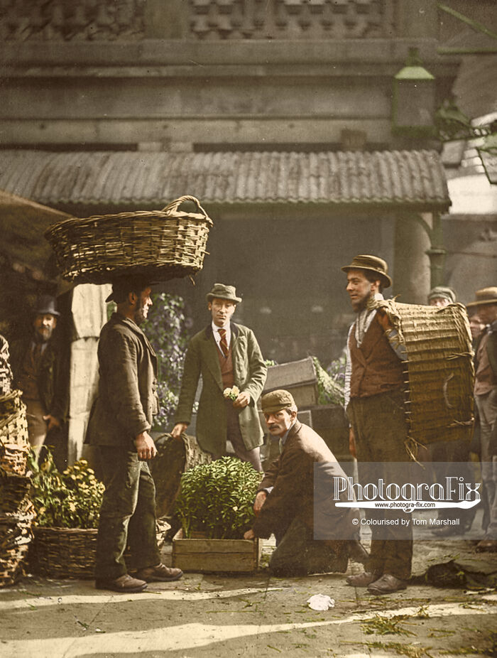 Flower Traders At Covent Garden