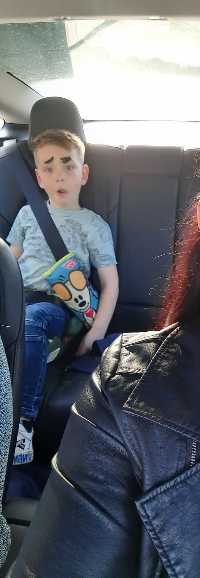 My Son Found My Fake Eyelashes Before We Went To A Party. He Put Them On Himself And Wouldn't Pull Them Off