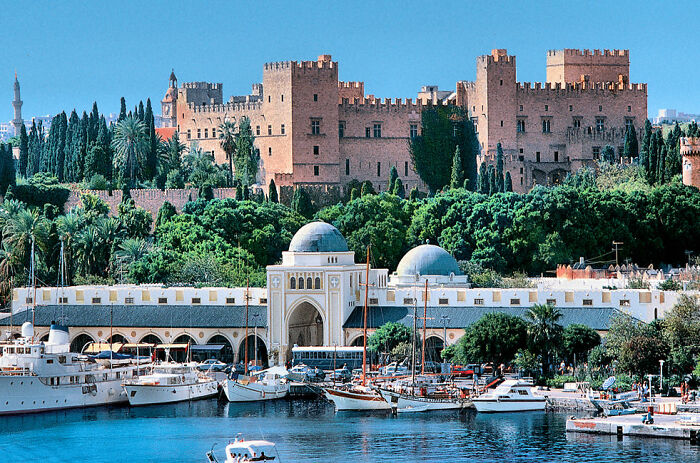 Grandmaster´s Palace And Nea Agora, Rhodos Town, Greece