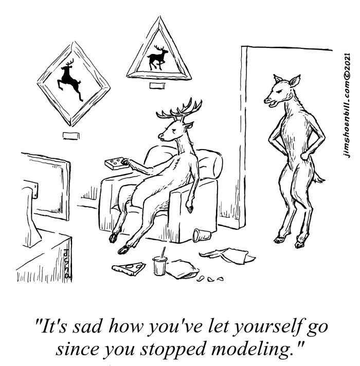 Hilarious Single-Panel Comics By Jim Shoenbill With Sudden Twists