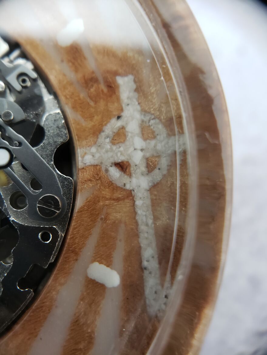 Cross With Cremated Ashes