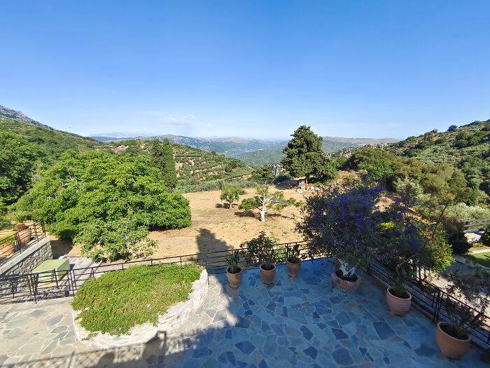 View From The Monastery Of Kera In The Mountains Of Crete