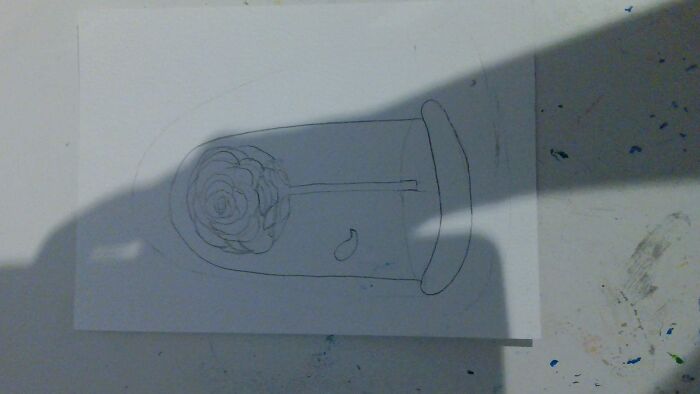 Beauty And The Beast Style Rose (Sorry About The Shadow!)