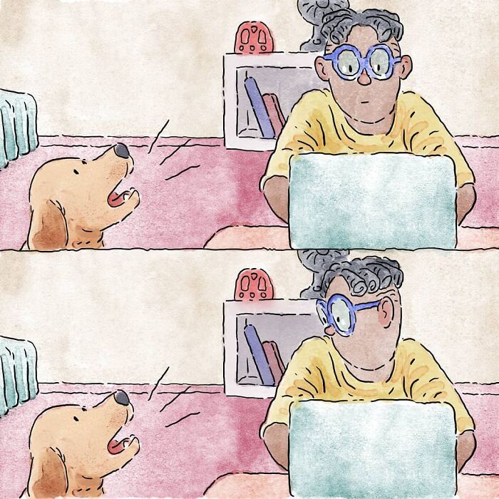 Este artista crea 3 emotivos cómics sobre la vida con un gato y un perro inspirados en sus experiencias personales