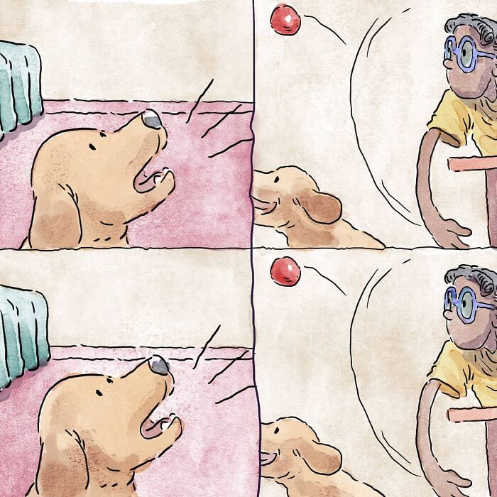 Este artista crea 3 emotivos cómics sobre la vida con un gato y un perro inspirados en sus experiencias personales