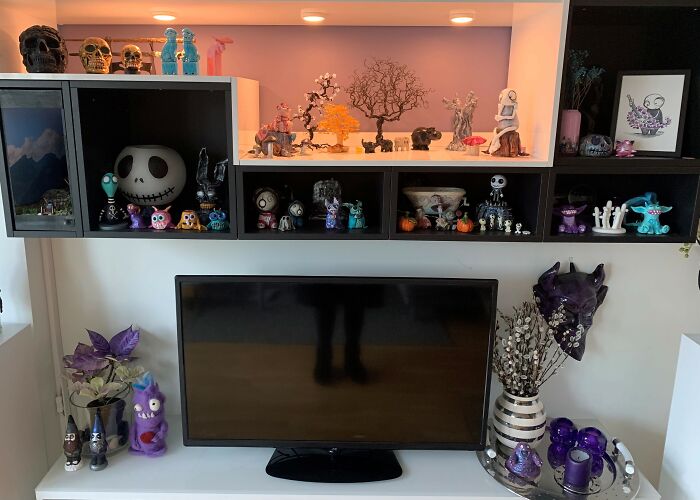 My Shelf Of Knick Knacks.. Some Homemade, Some Bought!